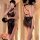 Vintage-inspired lace cheongsam lingerie featuring sheer mesh, open-crotch design, high slit, and elegant detailing for seduc...