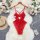 Lucky red chinese new year lingerie set - plush bodysuit with lace, mesh & underwire for year of the ox/zodiac