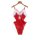 Lucky red chinese new year lingerie set - plush bodysuit with lace, mesh & underwire for year of the ox/zodiac