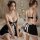 Sexy maid costume set with steel , cute lingerie and black stockings for women, perfect for playful outfits