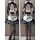 Cute maid costume cosplay dress featuring cat ears, soft lolita design with ruffles and bows, perfect for anime girls and sof...