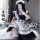 Sexy maid costume cosplay dress, cute anime schoolgirl outfit for women, plus size otaku fashion.