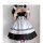 The maid costume cosplay dress features a black and white design with ruffles, perfect for japanese lolita style or anime rol...