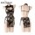 Vintage lace halter nightgown with sheer mesh design, elegant and feminine style for women.