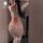 Mandyu christmas lingerie set - red fuzzy tie-strap bodysuit with halter neck for holiday & new year