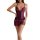 Vibrant purple sheer lace nightwear set featuring delicate bows and spaghetti straps, perfect for intimate moments or role pl...