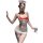 Nurse costume featuring lace sheer bodycon dress with halter neck, perfect for role play and lingerie sleep.