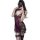Manny night purple lace cami sleep dress - flirty ruffled babydoll nightgown for curvy women, elegant design with lace detail...