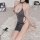 Sexy lace bodysuit with deep v-neck and chain detail, perfect for club and party nights. bodycon design enhances elegance and...