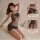 Sexy mesh sleep dress with polka dot lace detail, offering mesh bodysuit design for womens lingerie sets