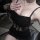 Elegant black bodycon dress with lace-up design, featuring sheer sleeves and velvet texture for pure temptation. perfect for ...