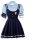 Mannyan cute bunny girl jk uniform set featuring a charming school skirt paired with suspenders, perfect for sweet school out...