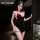 Mannyan french-style low-cut color-block camisole dress with high-waisted slit lingerie for women, featuring elegant design a...