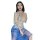 Vintage chinese qipao costume featuring sheer fabric, floral print design, and elegant detailing. perfect for themed events o...
