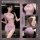 Woman modeling mannyan purple lingerie dress - sheer temptation slip dress with cleavage accent & bodycon fit.