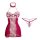 Mannyan sexy lace halter corset dress - sheer chinese new year qipao with mandarin collar & high slit