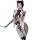 Mannyan sexy oriental kimono lingerie set - japanese-inspired split neck cross-back costume outfit for women, featuring a rev...
