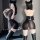 Mannyan sexy pvc lace bodysuit - sheer mesh pencil dress secretary costume set for women, featuring a form-fitting design wit...