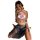 Sheer vintage schoolgirl lingerie set with open-front design, featuring a feminine retro sleep dress in soft pastel tones.
