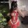 Mannyan new year lingerie set - sexy sheer mesh bodysuit for christmas & holiday parties, featuring festive red design with w...