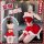Sexy velvet reindeer costume set - christmas-themed bodysuit with off-shoulder design and festive reindeer ears