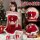 Mannyan new year lingerie set - sexy velvet off-shoulder christmas reindeer costume outfit featuring festive design with rein...