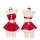Mannyan new year lingerie set - sexy velvet off-shoulder christmas reindeer costume outfit featuring festive red and white de...