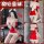 Mannyan new year sexy lingerie set - red strapless bodysuit & bodycon nightdress christmas costume outfit featuring festive d...