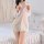 Mannye qing sheer seductive shirt dress - pure & tempting backless lounge nightwear for women, featuring delicate fabric and ...