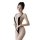 Sexy black lace bodysuit with deep v-neck, backless cut-outs, and open crotch design for bold evening wear.
