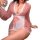 Mannyqing japanese-inspired bunny lingerie set with bow & kimono robe - pure & alluring sleepwear featuring delicate lace det...