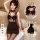 Mannyqing lace cut-out bodycon nightdress - sexy womens seductive sleepwear & club outfit set, featuring a lace top with cut-...