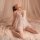 Elegant white lace bodysuit with sheer mesh design, perfect for women seeking sexy yet delicate nightwear.