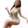 Woman wearing mannyqing plus size sheer deep v dress with lace mesh detailing, seductive nightgown and intimate lingerie set.