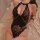 Mannyqing pure-sensual lace chain bodysuit - sheer mesh corset style sexy womens lingerie featuring intricate lace details an...