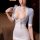 Mannyqing pure & tempting lingerie set featuring sheer lace bodice with plunging neckline, perfect for nightclub or role play...
