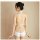 White lace backless sleepwear with delicate design, perfect for vintage-inspired comfort and elegance.