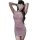 A woman wears a mannyqing pure-yu rose mesh bodycon dress, featuring floral sheer lace sleepwear set details. the dress has a...