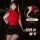 Woman wearing red top and black skirt mannyqing secretarial lingerie set – playful two-way pure & sexy uniform outfit for wom...