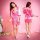 A woman models a mannyqing sensual ice silk sleep dress, featuring a sheer lace-trimmed design with a silky finish. the dress...