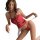 Mannyqing sexy costume lingerie set - retro cheongsam bodysuit with cut-out details & halter tie design