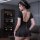 Sexy black dress with deep v back and rhinestone chain detail, perfect for club outings and night events.
