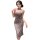 A stylish, form-fitting bodysuit dress with a sleek design, perfect for mature women seeking elegance and comfort.