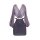 Manyan sexy lace bodysuit: sheer office uniform dress with backless design & side-slit waist accent.