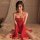 Manyan new year chinese-inspired sheer bodysuit set - seductive hanfu-style lingerie for women, featuring elegant red design ...
