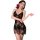 Manyan new year lingerie set - pure & tempting lace cami sleep dress with high slit & sheer details