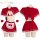 Manyan new year lingerie set - sexy plush sleep dress & costume outfit, one-piece erotic nightwear for women