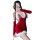 Sexy santa-themed nightgown with sheer lace and plush trim, perfect for festive christmas costumes.