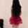 Sexy red tutu sleep dress with sheer fabric, perfect for festive holiday nightwear.