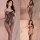 Meinaer sexy sheer mesh bodysuit featuring open-crotch design, sheer fabric, and intricate lace details, perfect for women se...